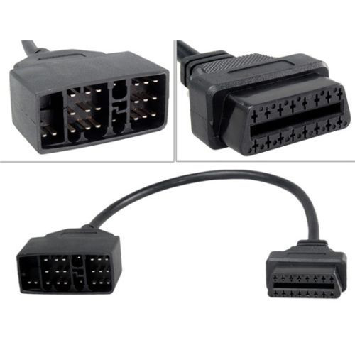 Electronics Stuff - トヨタ用OBD2 22ピンから16ピンメス型診断ツール接続用カーツール電子アダプターケーブル