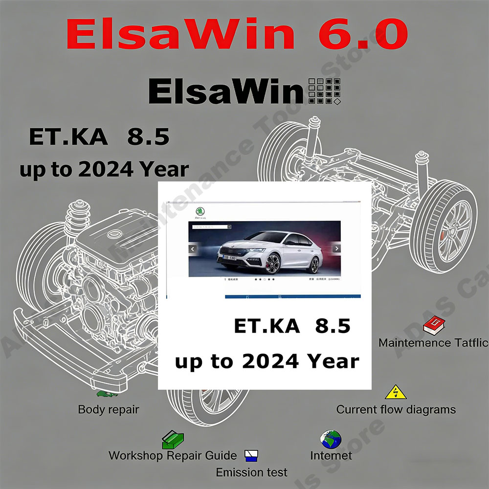 Electronics Stuff - 最新のホットカーメンテナンスツール Elsawin 6.0 ETKA 8.5 自動車修理ソフトウェア