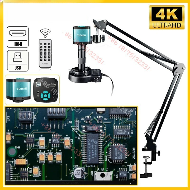 Usb Microscope Digital - YIZHAN 4K 48MP HD電子デジタル顕微鏡 はんだ付け用 USB