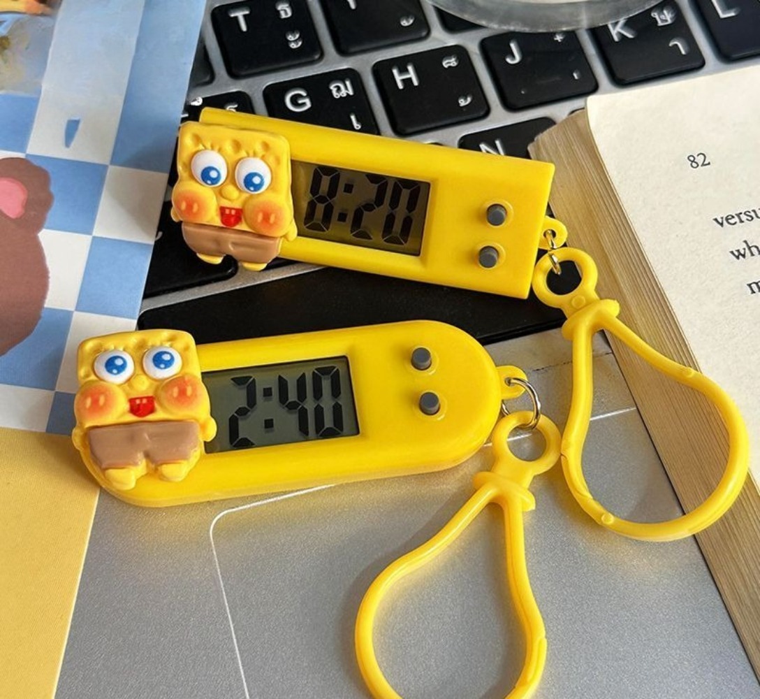 かわいい漫画のスポンジボブ＆パトリック電子タイマー - 静音 - Electronics Stuff のレビューと価格