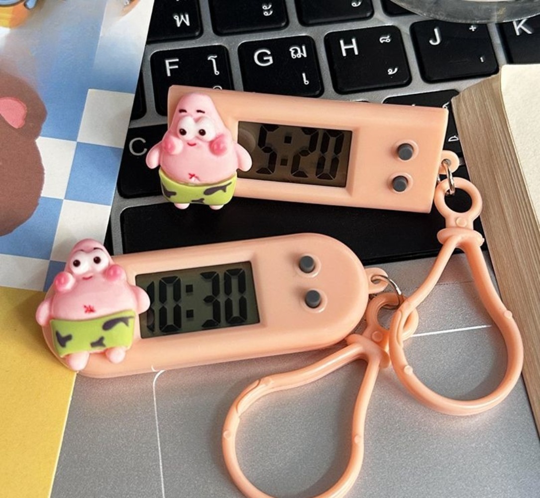 かわいい漫画のスポンジボブ＆パトリック電子タイマー - 静音 - Electronics Stuff のレビューと価格