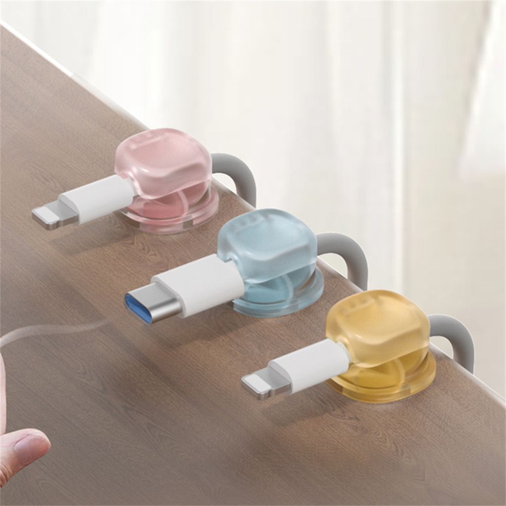 3色透明マグネット式ケーブルオーガナイザー、データケーブルホ - Magnetic Charging Cable のレビューと価格