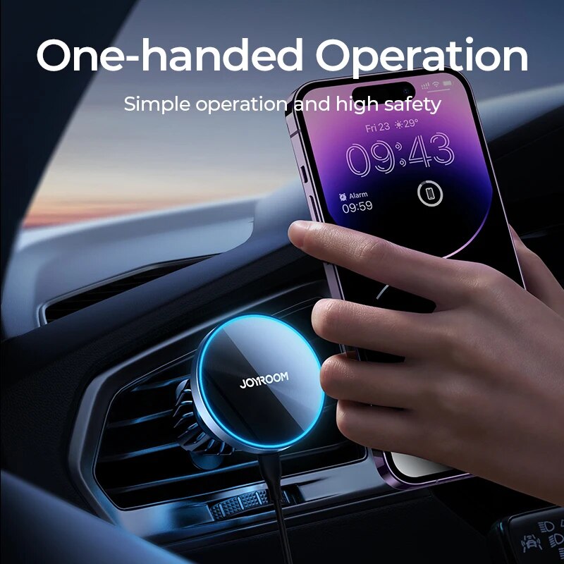 Joyroom-磁気自動車電話マウント、ワイヤレス急速充電器 - Magnetic Charging Cable のレビューと価格