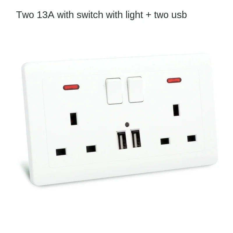 Depoguye英国標準ソケットパネルダブル13Aとスイッチ - Electronics Gadgets For Home のレビューと価格