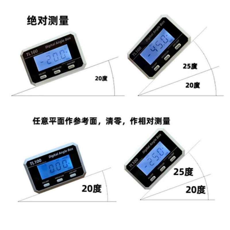 水平角度分度器ピッチゲージ、レーザーデジタルアングルボックス - Electronics Stuff のレビューと価格