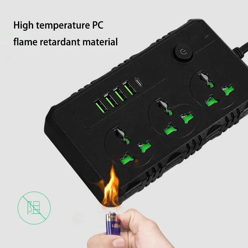4つのUSBポートと1つのType-Cポート付き電源タップ、 - Electronics Gadgets For Home のレビューと価格