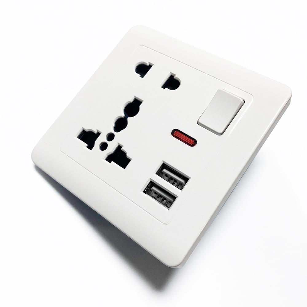 壁面電源USBソケットスイッチ制御（ライト付き）110〜25 - Electronics Gadgets For Home のレビューと価格