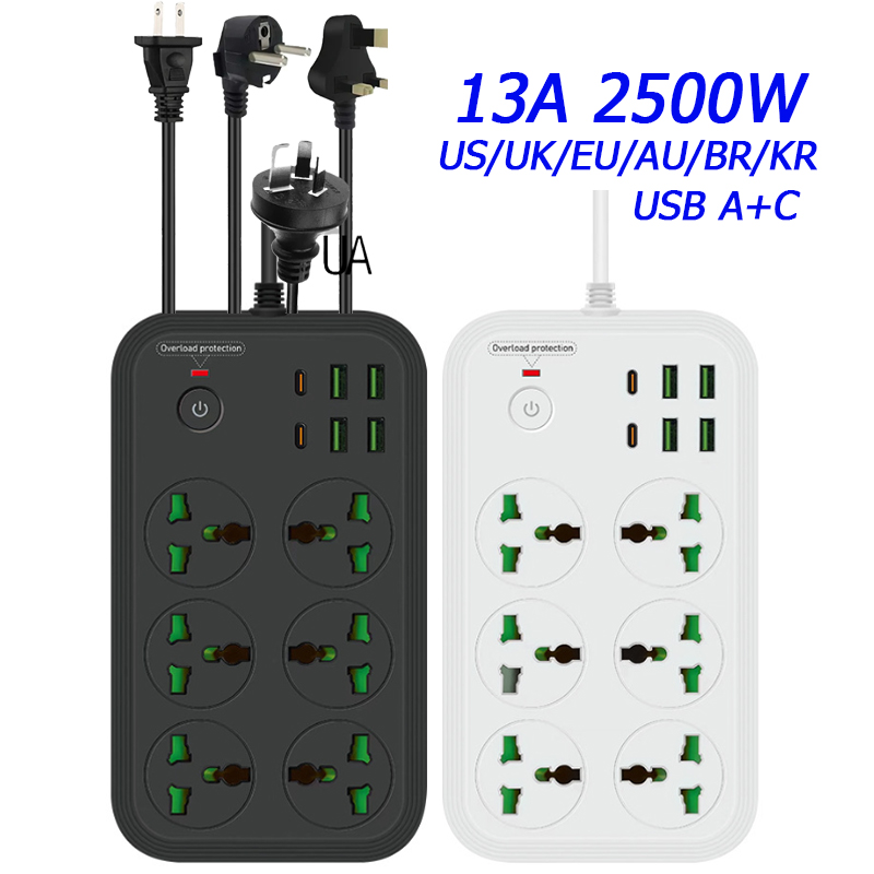 13A ユニバーサル電源タップソケットコンセント延長ケーブル - Electronics Gadgets For Home のレビューと価格