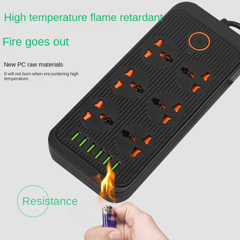 13A ユニバーサル電源タップソケットコンセント延長ケーブル - Electronics Gadgets For Home のレビューと価格