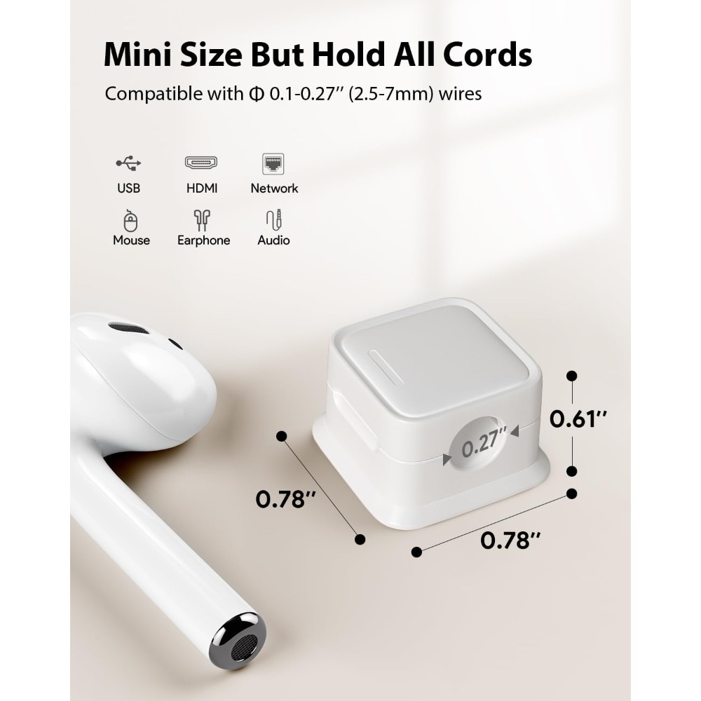 6個入り マグネット式コードオーガナイザー 強力粘着ケーブル - Magnetic Charging Cable のレビューと価格